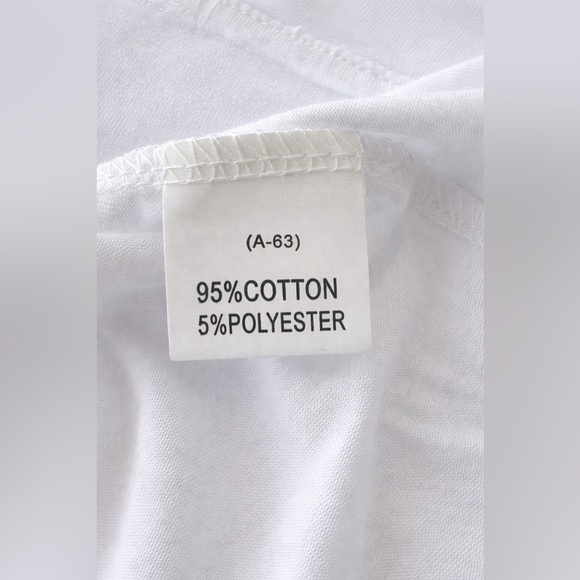 White Cotton Blend Longline Tee | Tunic Length | Unbranded - Picture 3 of 3